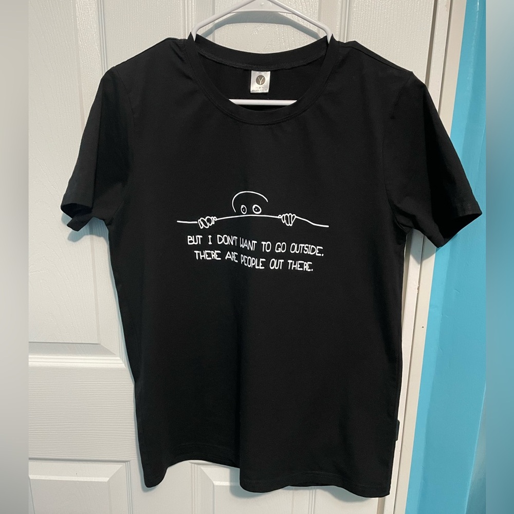Black Graphic Tee - Short Sleeve Women’s Size M